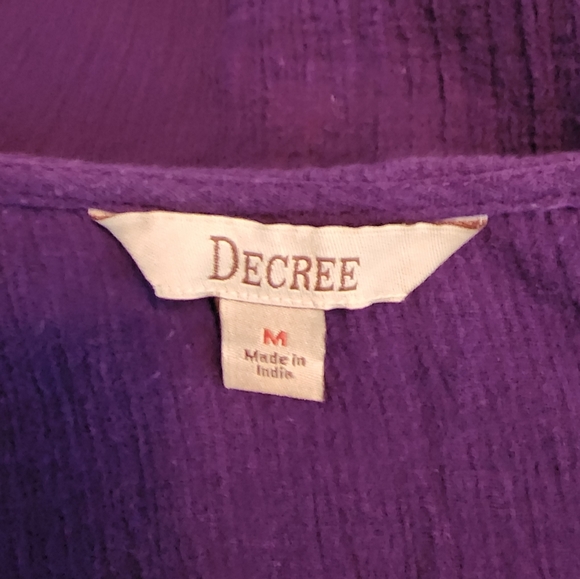 Decree Boho Top Purple Size M - Picture 11 of 15